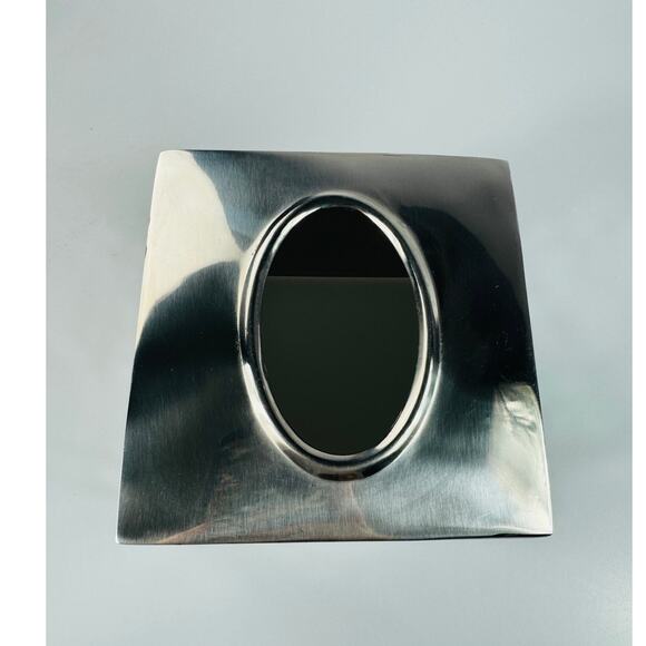 Silver Mirrored Mosaic Metal Tissue Box Cover - Picture 4 of 6